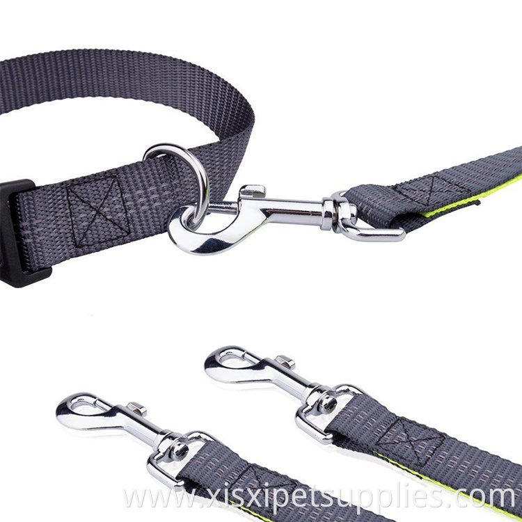 BREAKAWAY Hands Free Dog Leash Premium Dual Handle Bungee Leash with Adjustable Waist Belt Reflective Personalized Nylon BOWKNOT
